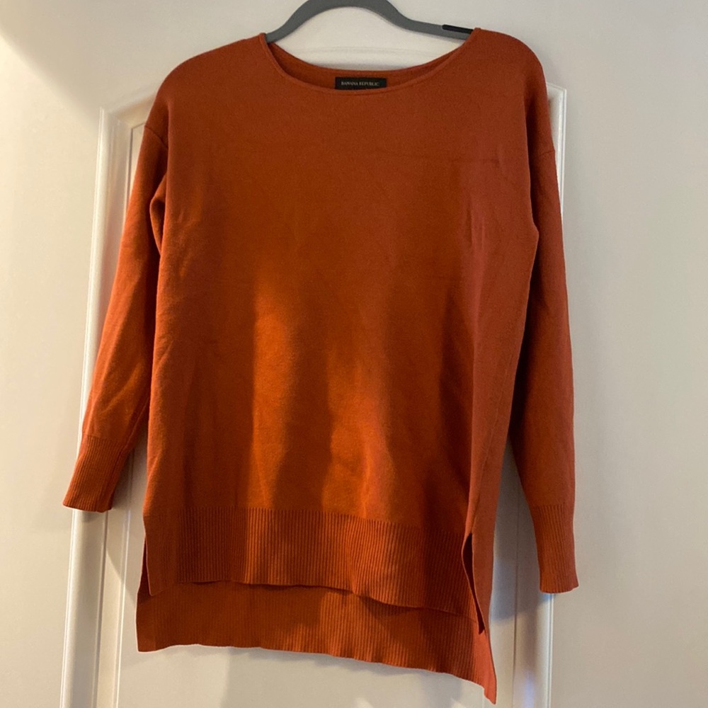 Banana Republic Rust Tunic Sweater XS